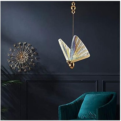 Moderne 1-flammige Pendelleuchte, Acryl-Deckenleuchte, dekorativer Schmetterlings-Kronleuchter für Schlafzimmer, Küche, ...