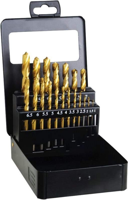 Hss Titan Bohrerset 1-10 mm. 19 Teile