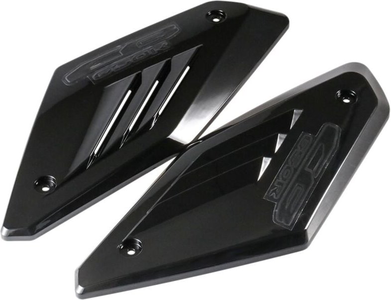 Tlily - Schwarz glänzend Motorradrahmen Seitenverkleidung Schutzabdeckung Schale Ansaugrohrschutz für CB650R 2019 2020 2...