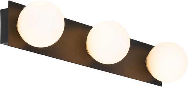 Moderne Wandleuchte schwarz 48 cm IP44 3-flammig - Cederic