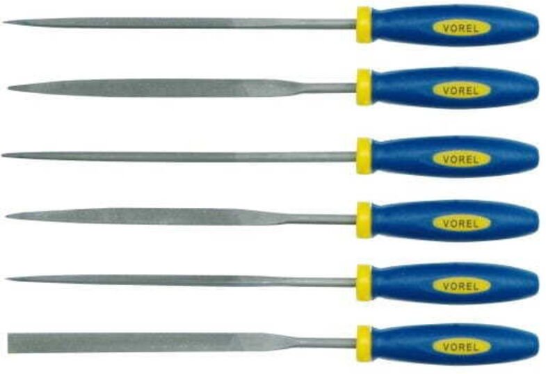 Nadelfeilen für Metall 140mm, 6er Set 25351 vorel