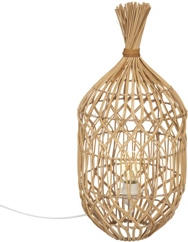 Tischlampe, durchbrochen, Rattan, ø 25 x 55 cm