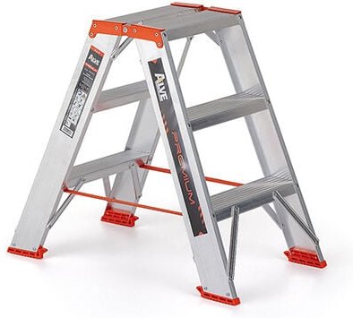 Matisère - Doppelte Stehleiter 2x3 Stufen - Maximale Arbeitshöhe 2.64m - 94303