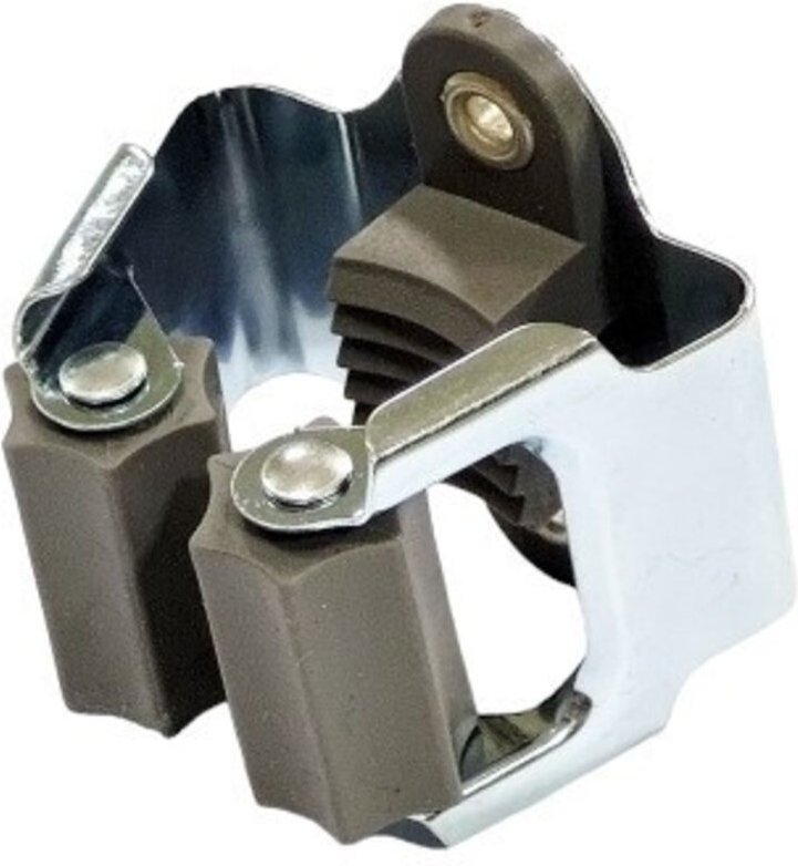 Gerätehalter 6 x 6 x 6cm Besenhalter Werkzeughalter Geräteleiste Stahl - Trendline