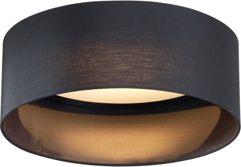 Moderne Deckenleuchte Schwarz Transparent 40cm inkl. led 3-Stufen Dimmbar - Sue