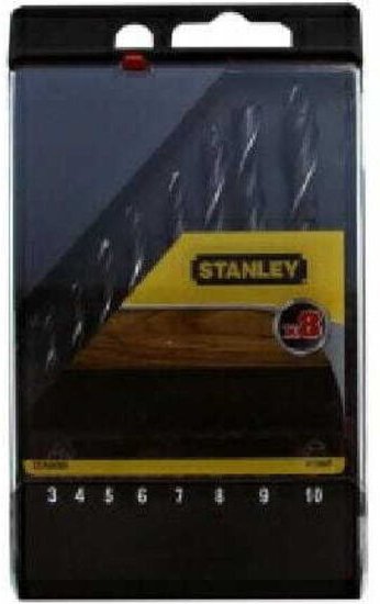 Stanley - STA56006-QZ Präzisions-Steinbohrer, 3–10 mm, Box mit 8 Stück
