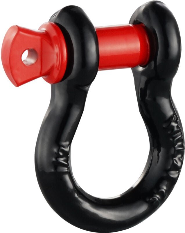 Mophorn - 1/2' D-Ring-Schäkel, 4er-Pack, 17637 lbs (8 Tonnen) Bruchfestigkeit, 5/8' Schraubstift, Schwerlast für Fahrzeu...