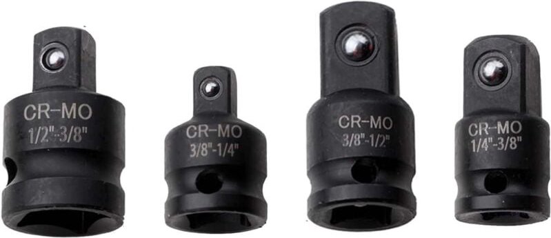 Schlagadapter-Reduzierstück, 3/8 auf 1/2, 1/2 auf 3/8, 3/8 auf 1/4, 1/4 auf 3/8, Steckschlüsseladapter, Mehrzweck-Stecks...