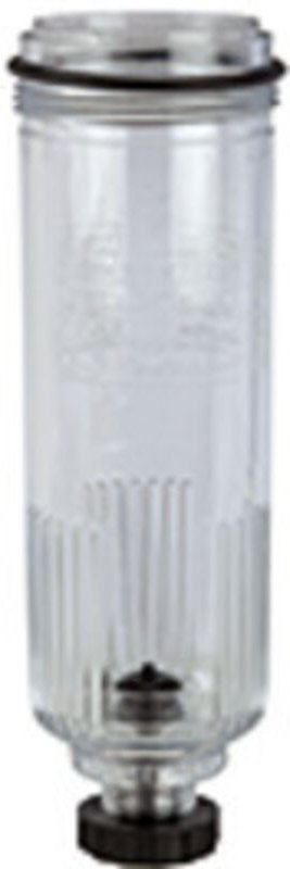 Polycarbonatbehälter, inkl. O-Ring, halbautom. Ablassventil, bg 1 - Riegler