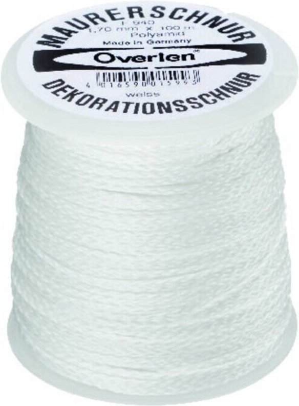 Overlen Kordel Polyamid 1,2mm 50m weiß Overmann