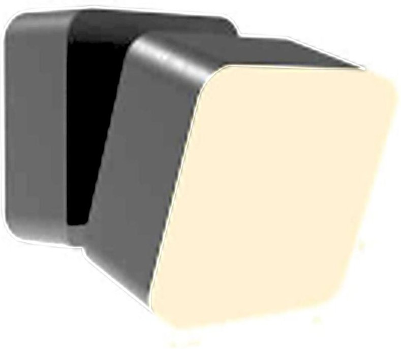 Wandlampe außen LED Aluminium IP44 Anthrazit Weiß eckig warmweißes Licht 3000 K 750 lm Modern