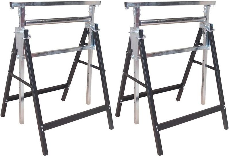 Thumbnail - Dema - 2x Metall Klappbock Unterstellbock Gerüstbock Stützbock Rollenbock verstellbar