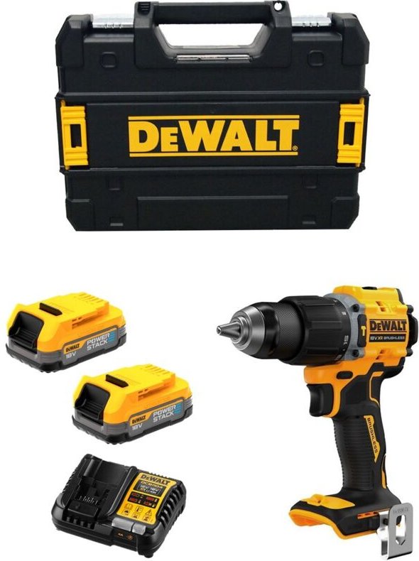 Schlagbohrschrauber DeWALT DCD799E2T (2 x 1,7 Ah Powerstack + DCB1104 + TSTAK II)