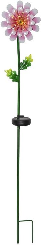 Solar-Erdspieß Pink Daisy - Star Trading