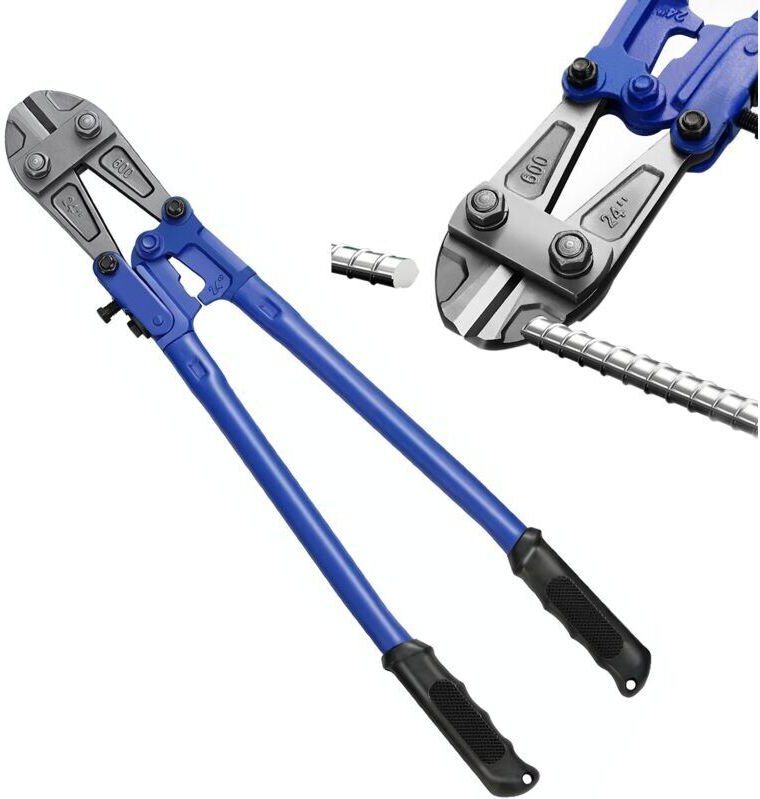 Bolzenschneider Stangenschere 600mm, Ultrixe Professionelle Kompakt Bolzenschneider mit gummierten, Extra gehärtete Schn...