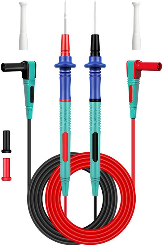 Multimeter Prüfsonde 20A 122 cm mit Silikonkabel – Hochpräziser Stromkreis-Test, Zuverlässiges und Langlebiges Testwerkz...