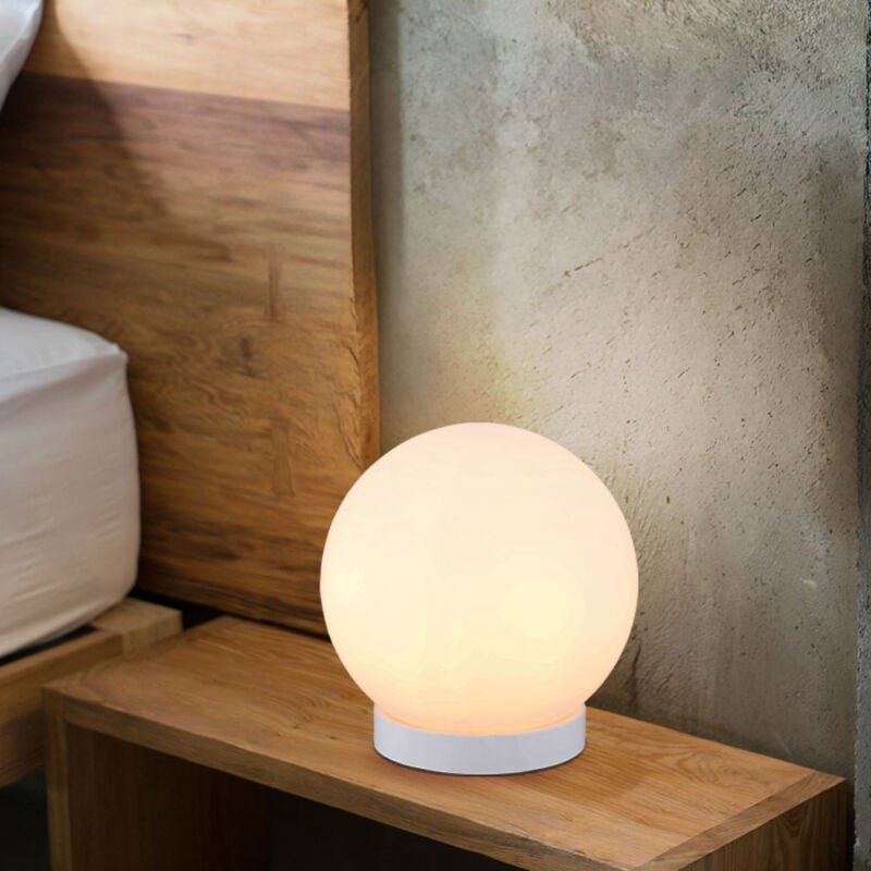 Globo Lighting - Tischleuchte Tischlampe Wohnzimmerleuchte Leselampe Glas opal 1 flammig h 25,5cm