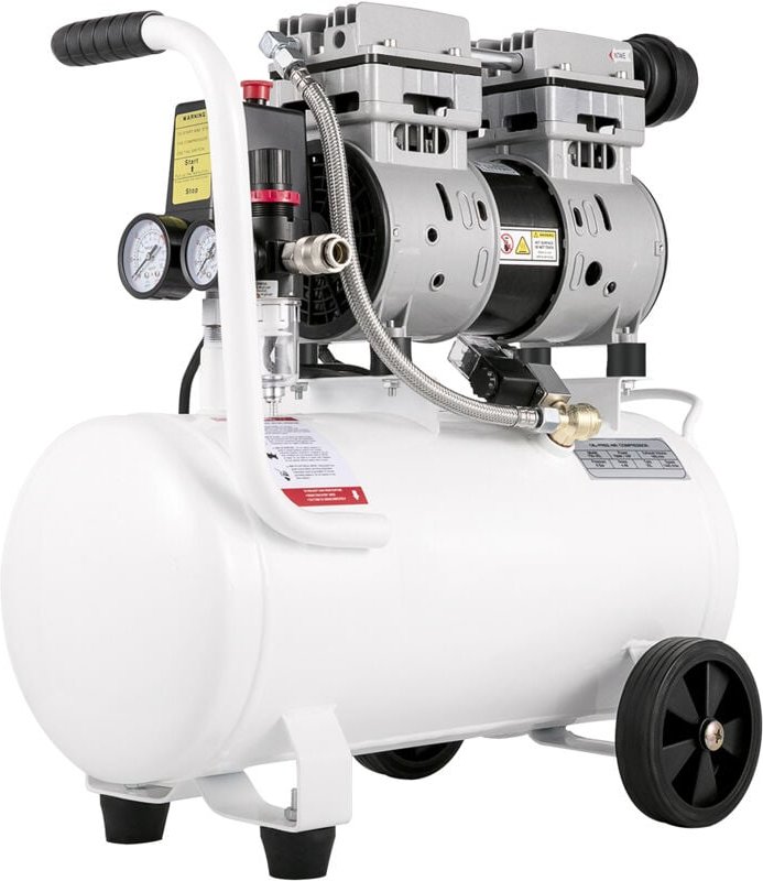 Mophorn - Luftkompressor,tragbarer ölfreier Stahltank,5,5 Gallonen,Flüsterkompressor 25 l