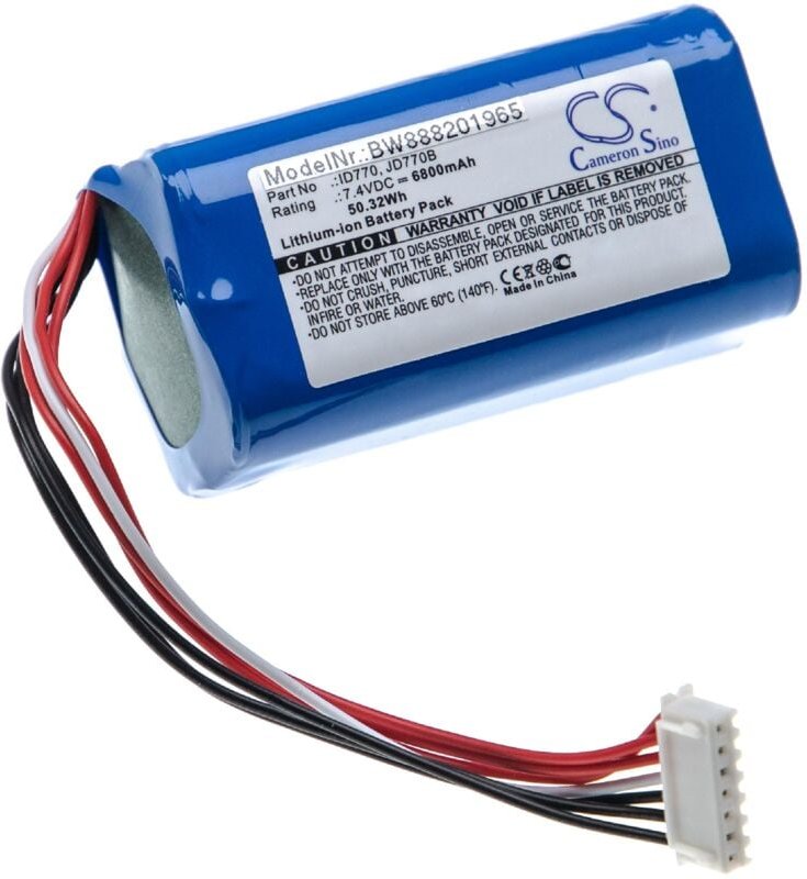 vhbw Akku kompatibel mit Sony SRS-XB40, SRS-XB41 Lautsprecher Boxen Speaker (6800 mAh, 7,4 V, Li-Ion)