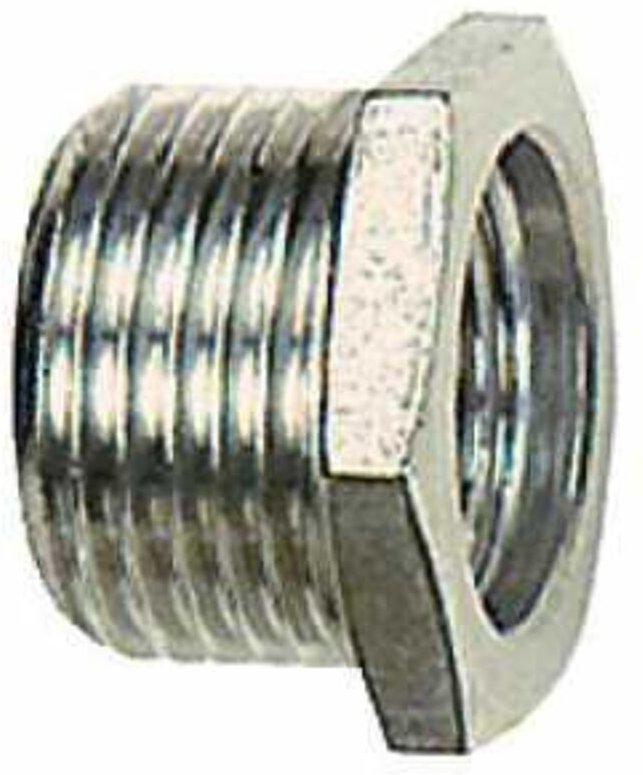 Reduziernippel, kurz, g 3/4 a., g 1/2 i., sw 32, Edelstahl 1.4571 - Riegler