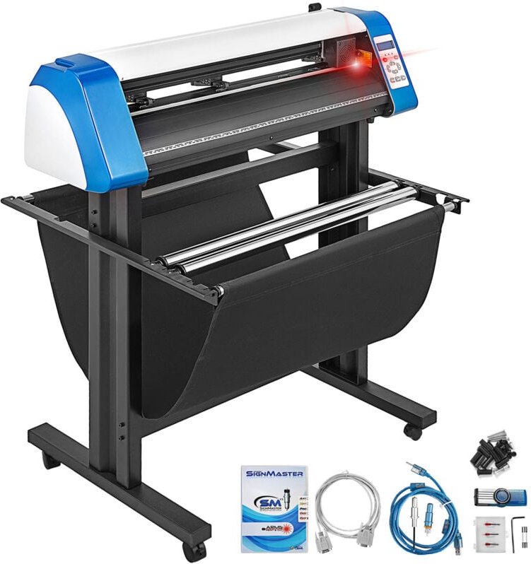 Vinyl-Schneidemaschine Plottermaschin, 87 cm Vinyl-Schneider,halbautomatische DIY-Vinyl-Drucker-Schneidemaschine,Manuell...