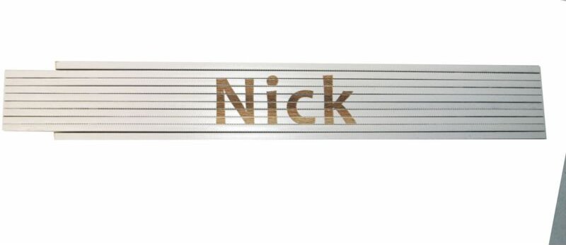 Thumbnail - Zollstock Nick 2 m weiß Zollstock