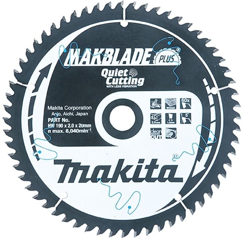 Sägeblatt makblade+ 260x30x40Z - Makita