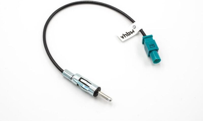 Vhbw - Antennen-Adapter Fakra-Stecker auf Din Stecker 150Ohm kompatibel mit Audi, bmw, Citroen, Dacia, Fiat, Mercedes, P...