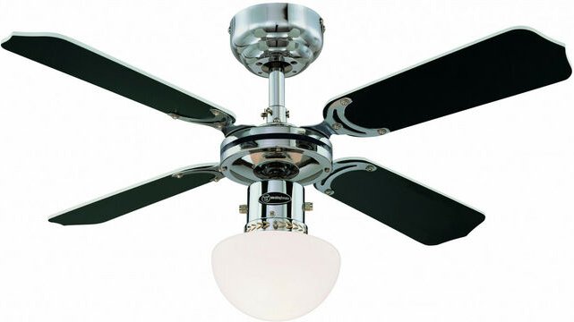 Thumbnail - Deckenventilator Portland Ambiance Chrom mit Licht