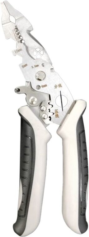 Tlily - Mehrzweck-Abisolierzange, Robustes Elektrisches Abisolierwerkzeug, Abisolierzange und Crimpzange