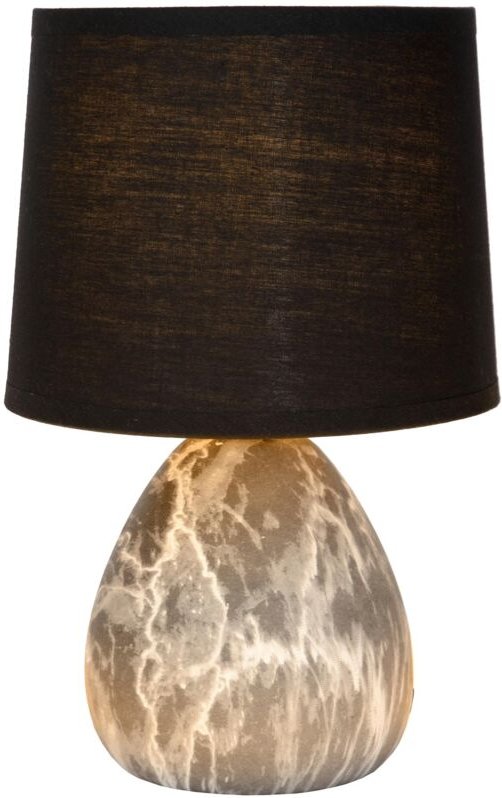 Marmo - Tischlampe - ø 16 cm - 1xE14 - Schwarz - Lucide