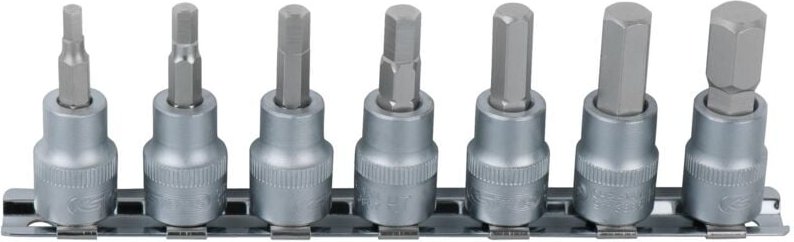 1/4' Bit-Stecknuss-Satz Innensechskant, 7-tlg2,5-8mm
