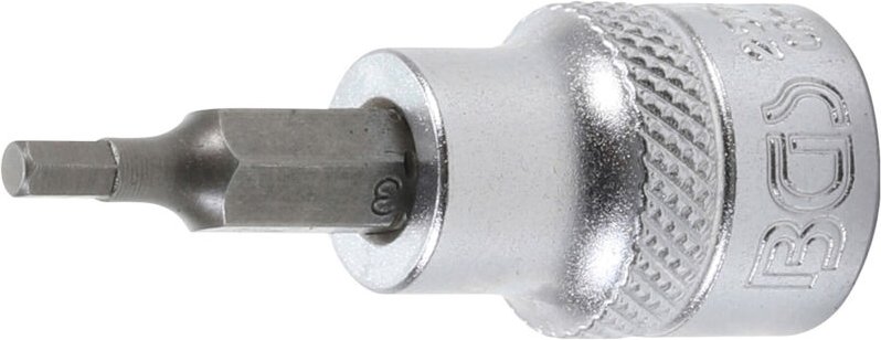 Bit-Einsatz Antrieb Innenvierkant 10 mm (3/8') Innensechskant 3 mm