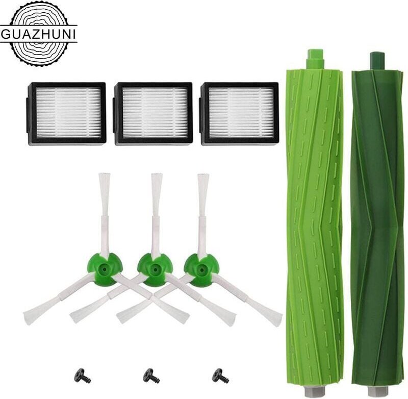 Filter und Bürsten Staubsauger-Teile-Set Zubehör Kompatibel mit Roomba i3/i3+/i4/i7/i7+/E5/E6/E7 Serie Guazhuni- Packung...