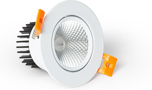 Ledkia - led Downlight Einbaustrahler 7W Rund cob CRI90 Ausschnitt ø 70 mm No Flicker 5000K Kaltweiß