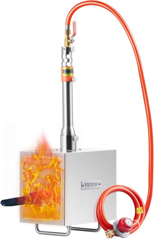 Tragbare Propan-Schmiede von, 1-Brenner-Hufschmiede, 2600℉ Gasschmiede für die Werkzeug- und Messerherstellung, quadrati...