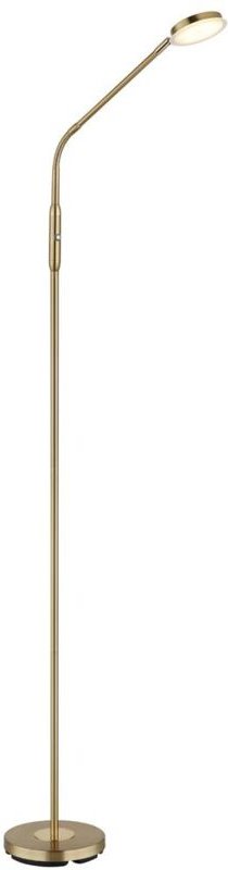 Stehlampe Standleuchte Beistellleuchte LED messingfarben Touchdimmer H 173 cm