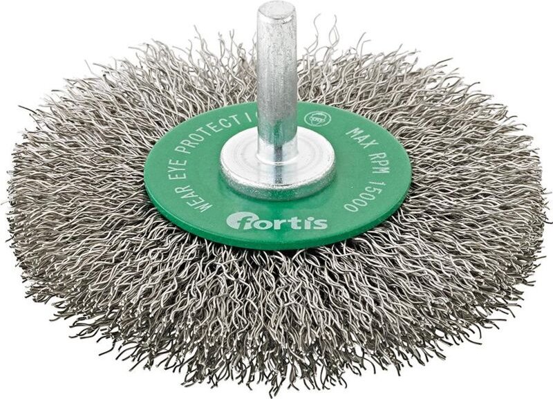 Rundbürste Edelstahl 60 mm gewellt - Fortis