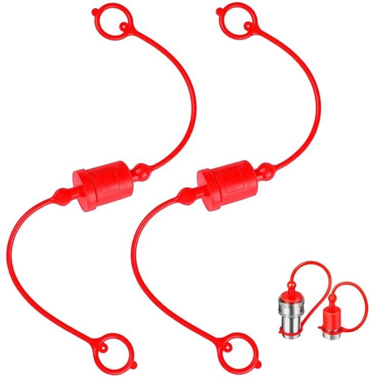 Iso-b 3/4 Hydraulik-Schnellkupplung, männliche Staubkappe und weibliche Steckerabdeckung, passend für Trennkupplungen