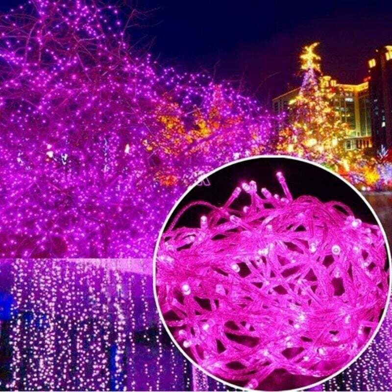30M 300 LED Lichterketten Karneval Hochzeit Outdoor Indoor Gartenbeleuchtung (Rosa)