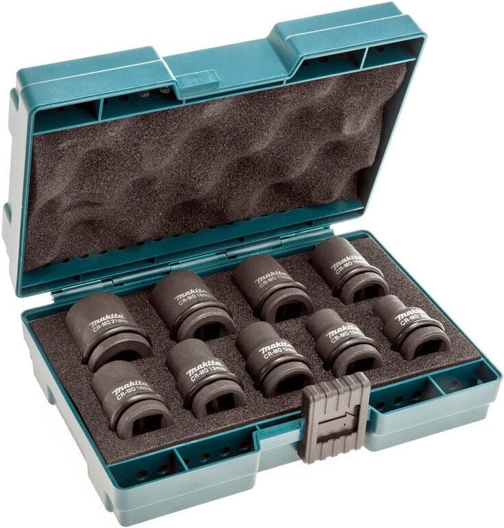 Set mit 9 Steckschlüsseln 1/2' Makita B-66232