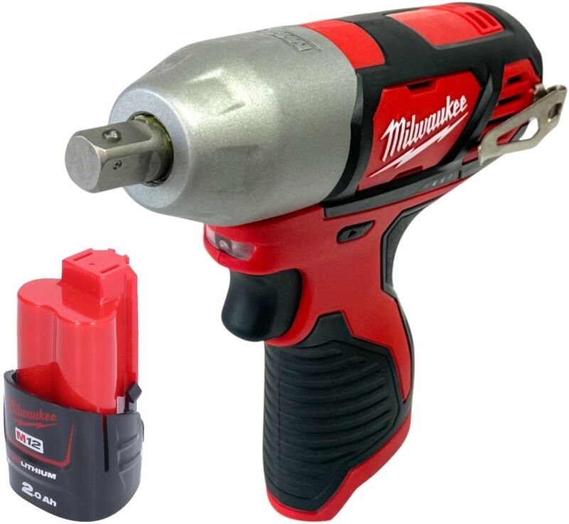 Milwaukee M12 BIW12-201 Akku Schlagschrauber 12 V 138 Nm 1/2" + 1x Akku 2,0 Ah - ohne Ladegerät