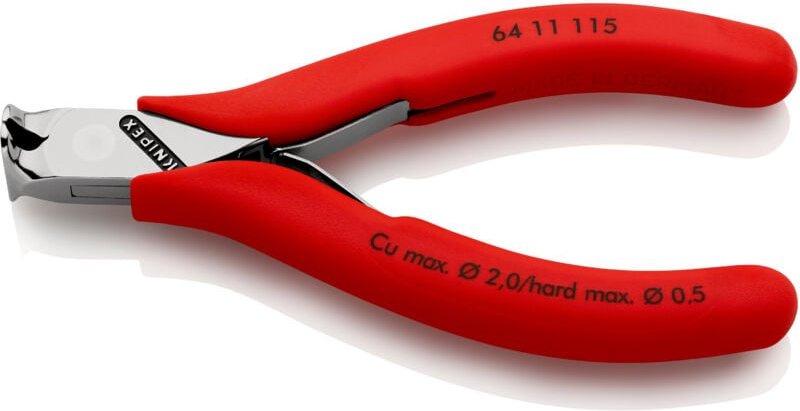 Thumbnail - Knipex - Elektronikvornschn.L.115mm Form 1 Facette nein spiegelpol.Ku.-Überzug