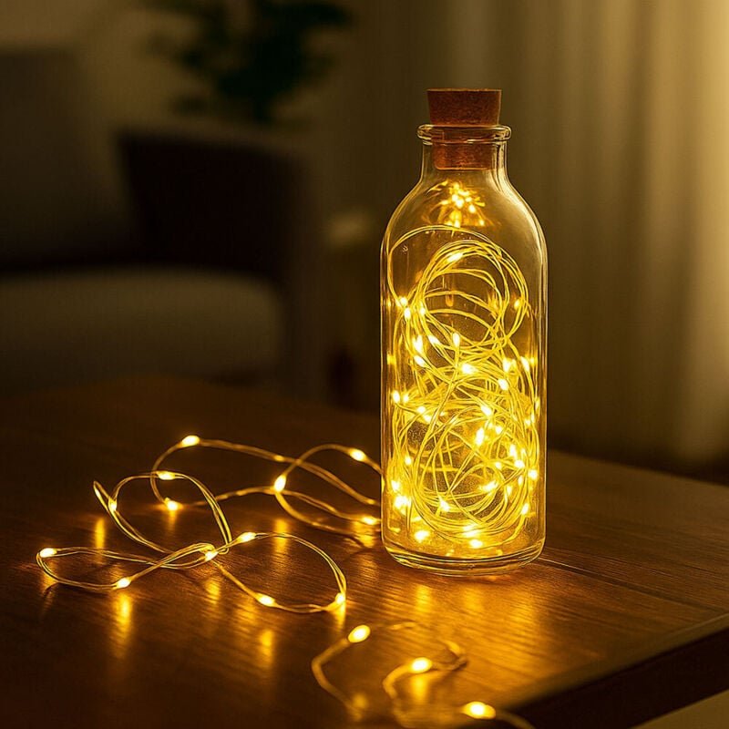 Globo Lighting - led Band Wohnzimmer Lichterkette 8 Modi Leuchtkette Weihnachten, transparent, usb-c, 100x led warmweiß,...