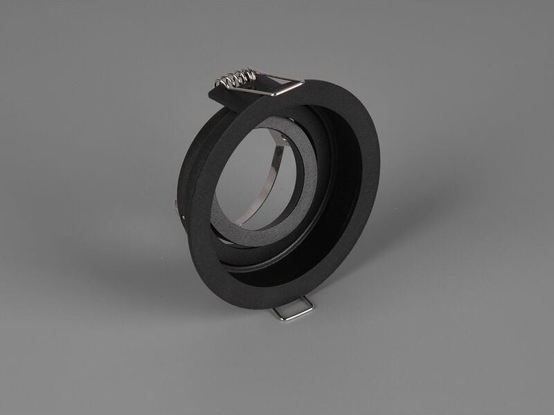 Runder Deckeneinbaustrahler kenai Schwarz matt, schwenkbar ø 9,2cm