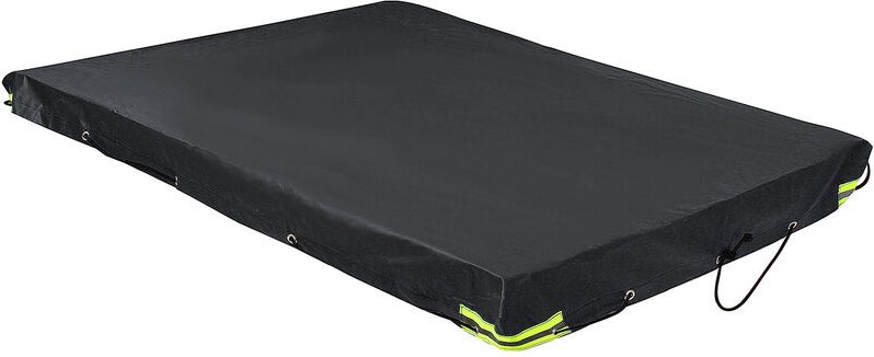 Schwarze Anhängerabdeckung 183x122x13cm