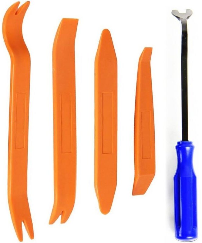 5-teiliges Multifunktions-Werkzeugset zum Aus- und Einbau von Autoradios, Audioanlagen, Innenverkleidungen, Armaturenbre...