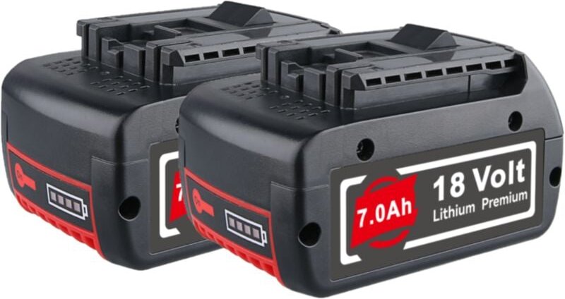 2X 7Ah Akku für Bosch 18V Professional GBA GSR GSB BAT609 BAT610G BAT618G BAT619 BAT621 BAT620