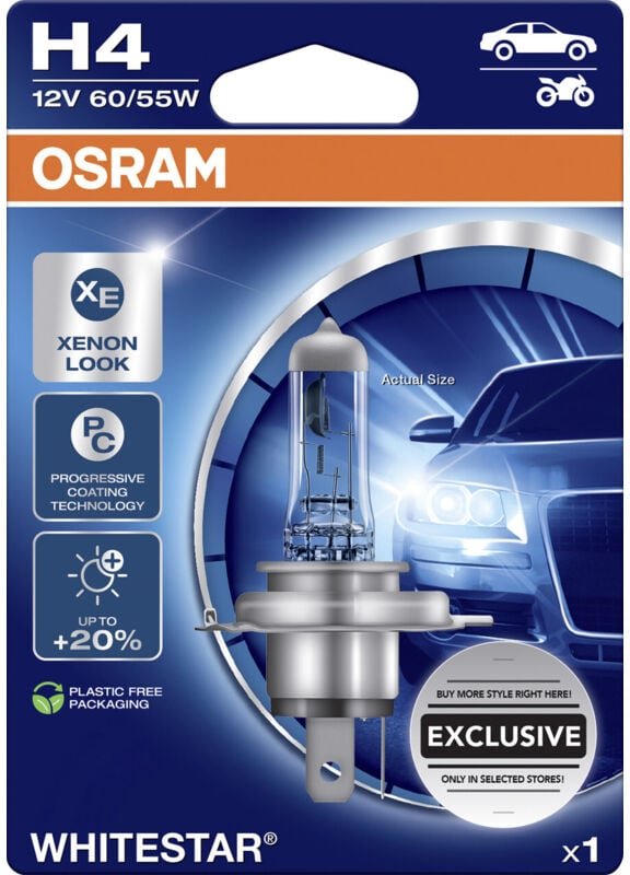 Osram - Scheinwerferlampe H4 Whitestar 2.0 Scheinwerferlampe