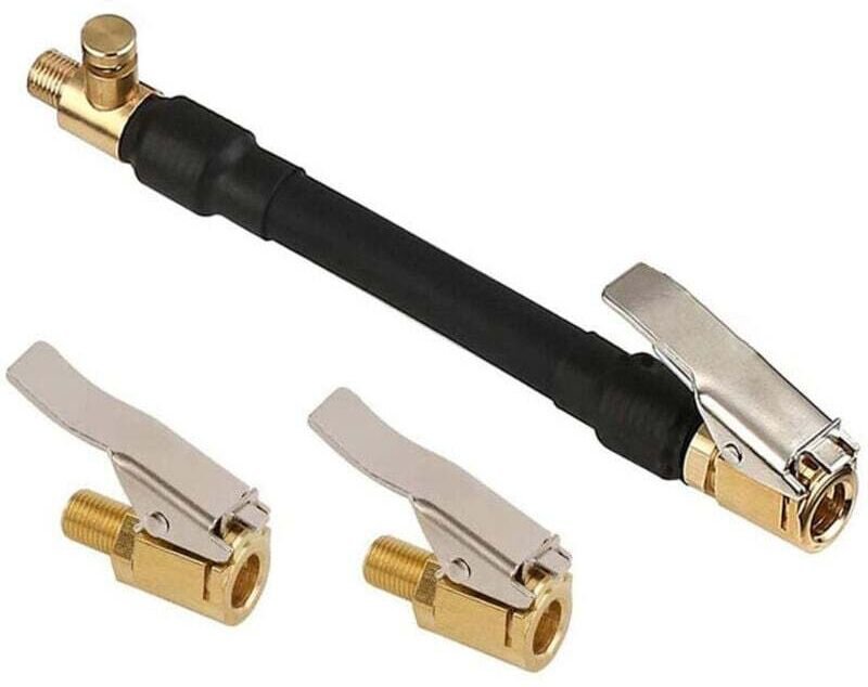 Reifenventil-Adapterwerkzeug mit 2 Messing-Aufblasdüsen, Paddel-Aufblasventil-Anschluss